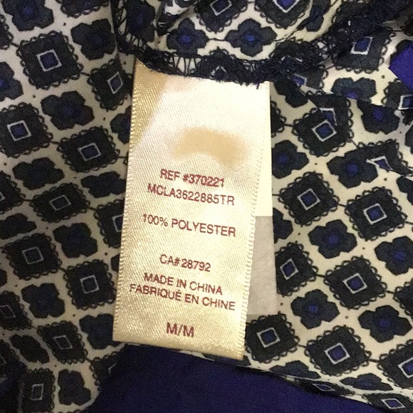 Max Cocos blue and white design tunic blouse - Picture 9 of 11